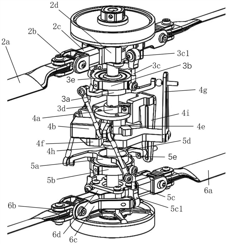 A direct-drive coaxial rotor system with two steering gears and its control strategy