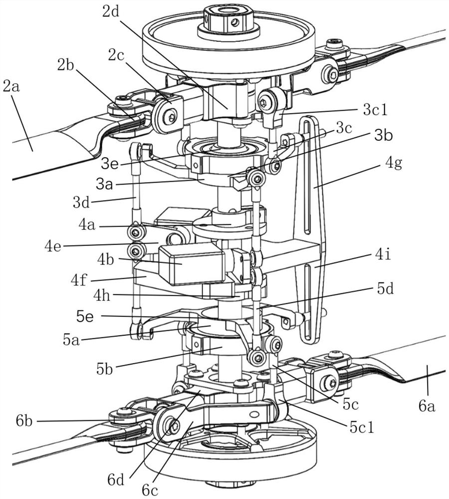 A direct-drive coaxial rotor system with two steering gears and its control strategy