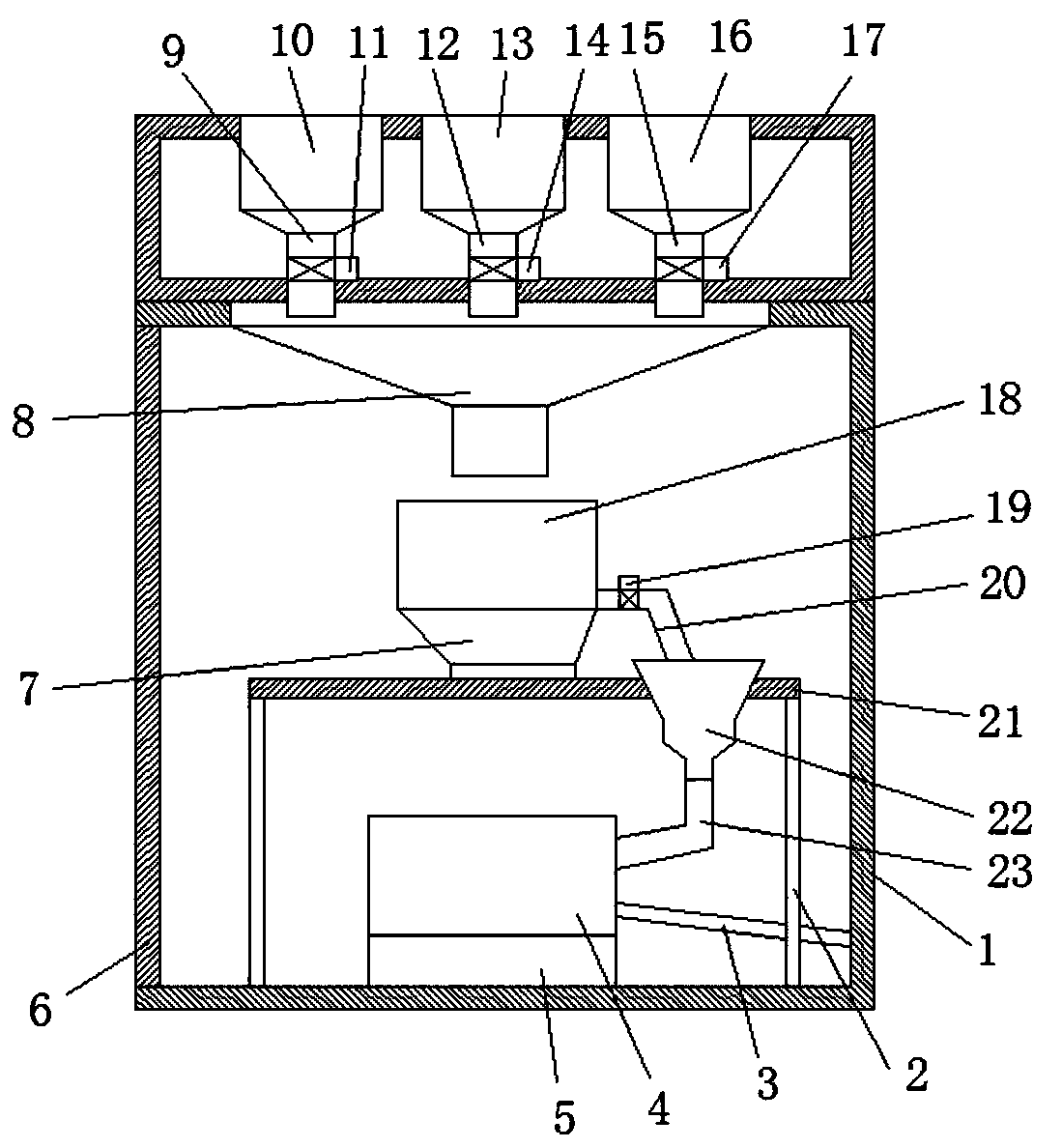 Preparation device for saline soil microbial repair agent