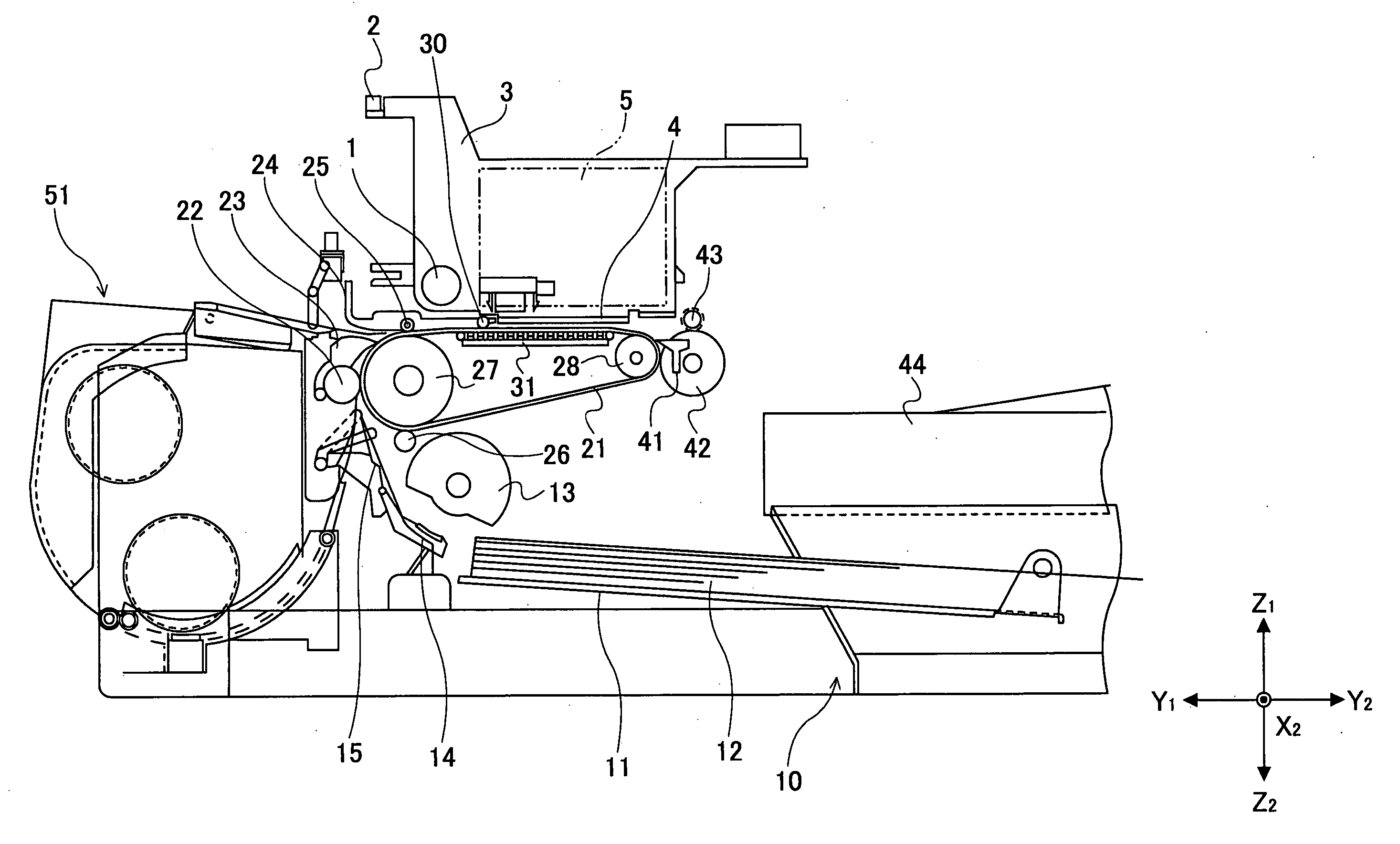 Stably operable image-forming apparatus with improved paper conveying and ejecting mechanism