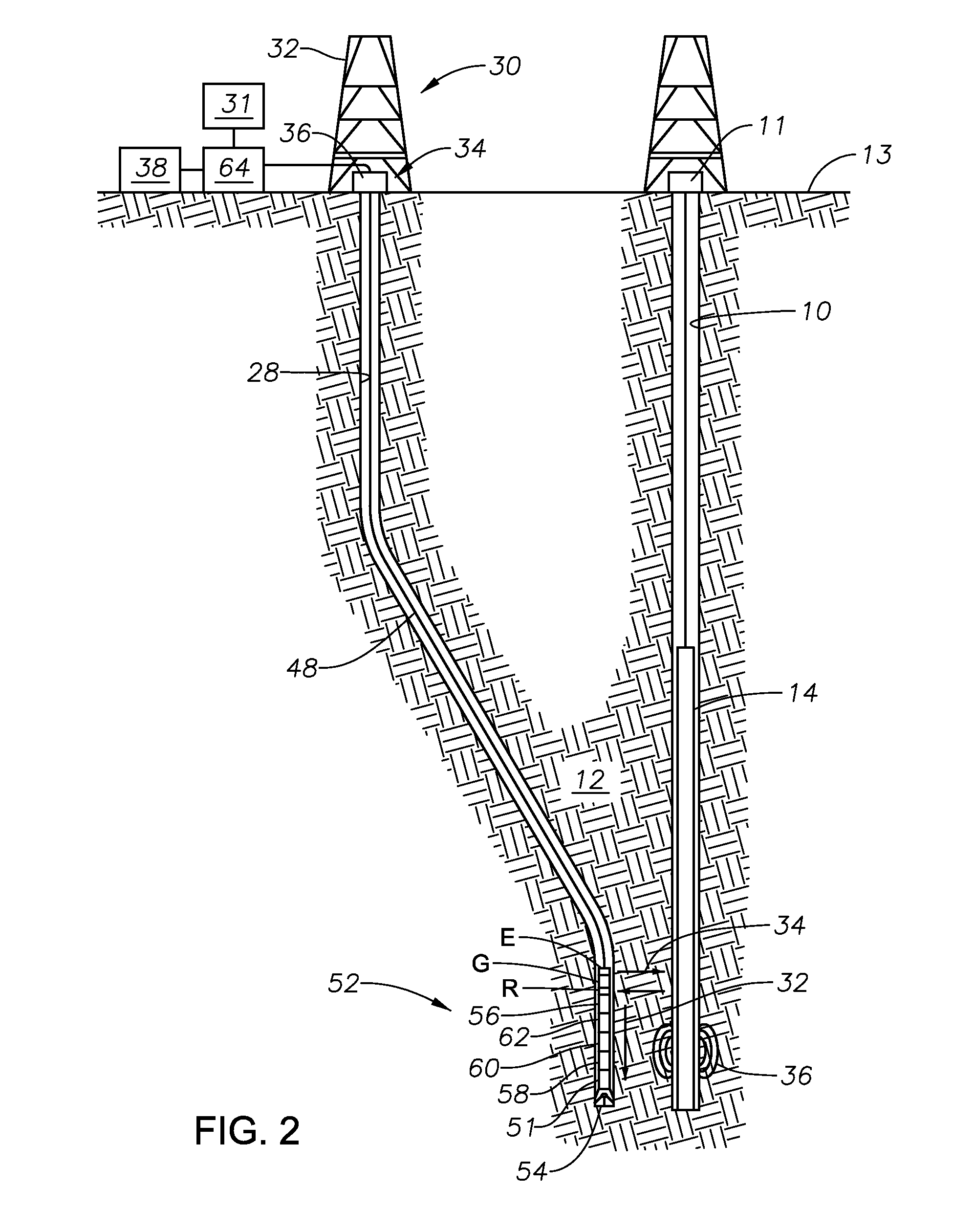 Gradient-based single well ranging system for sagd application