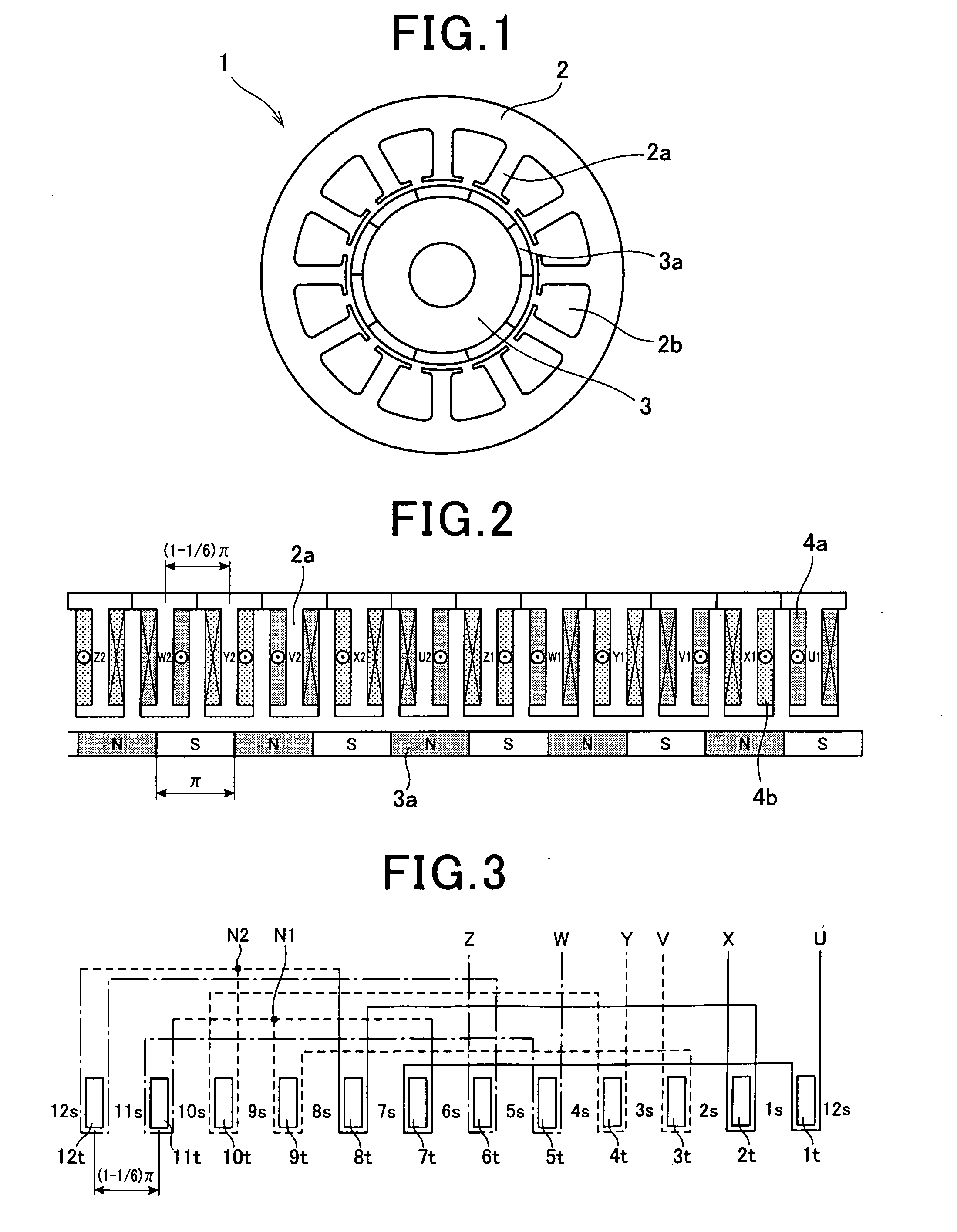 Electric rotating machine having improved stator coil arrangement for reducing magnetic noise and torque ripple