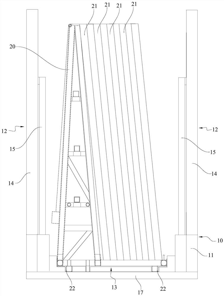 Large-plate glass transportation equipment