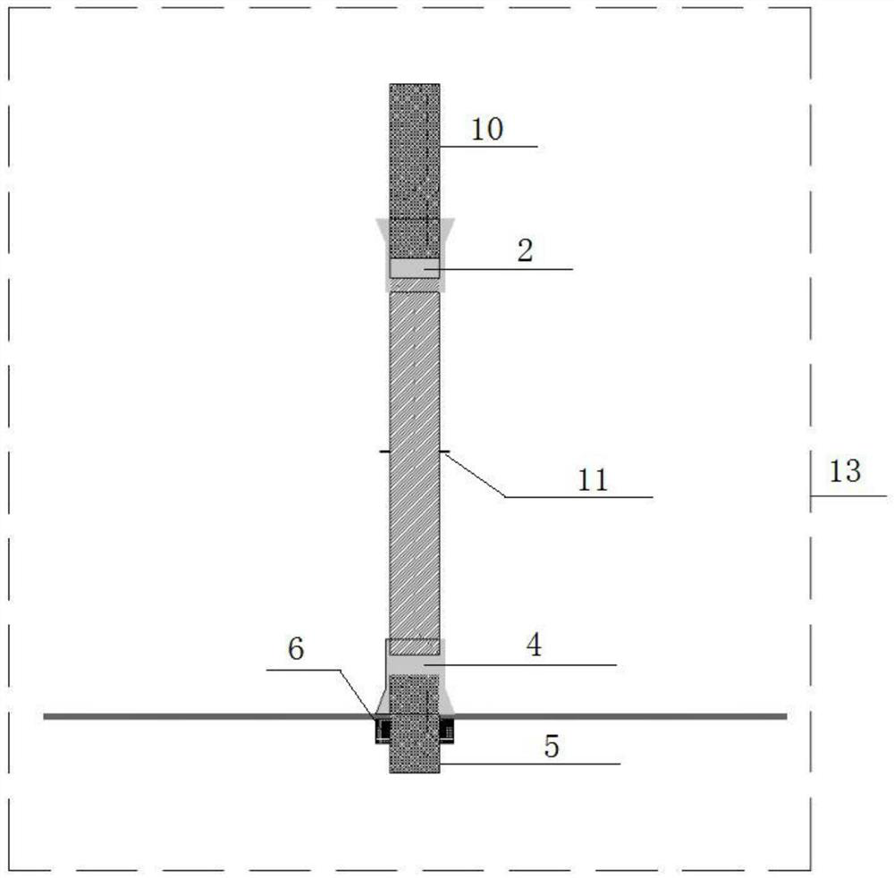 Turnover type concrete slab surface hole plugging device for constructional engineering