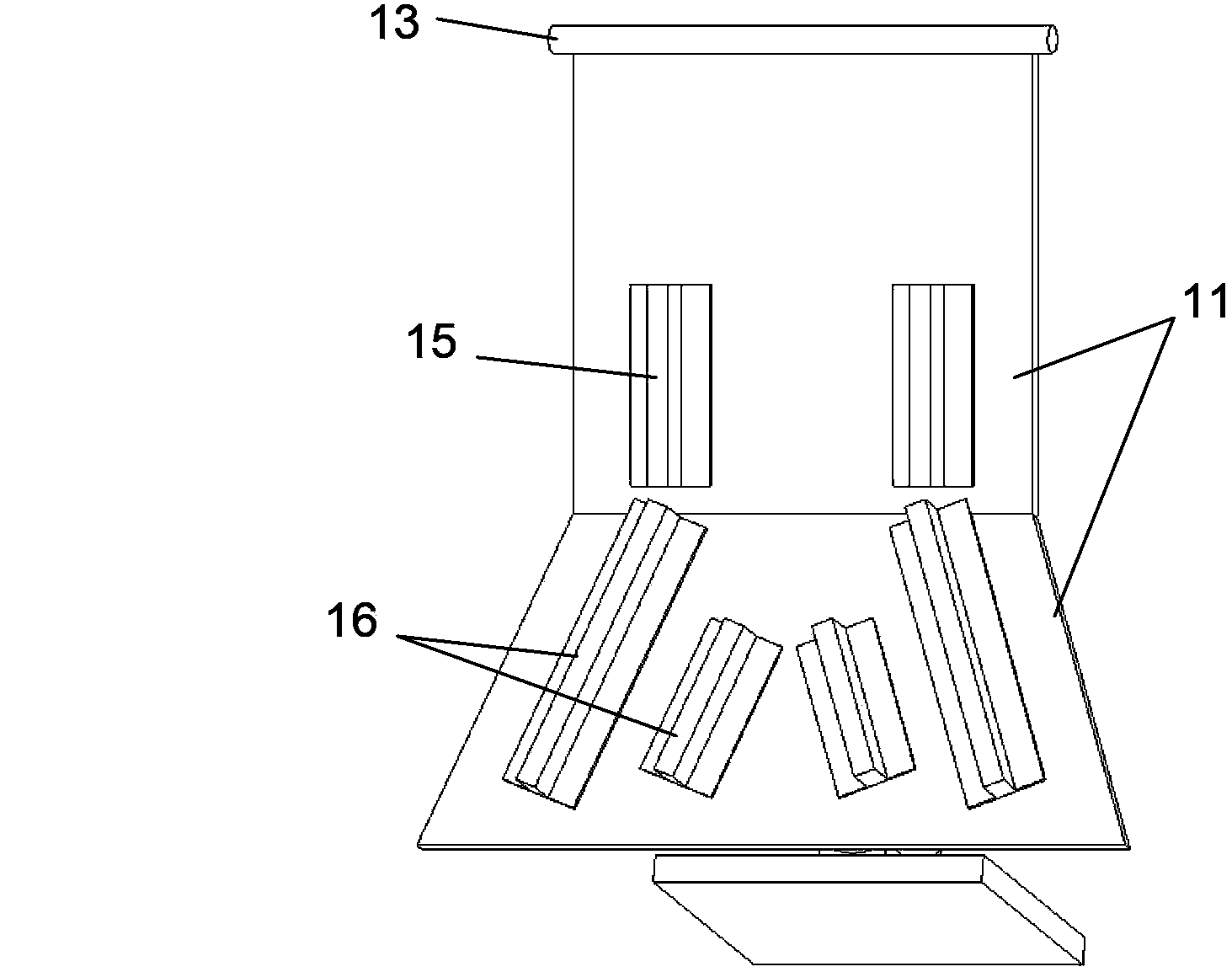 Screen surface distributing device of vibrating screen