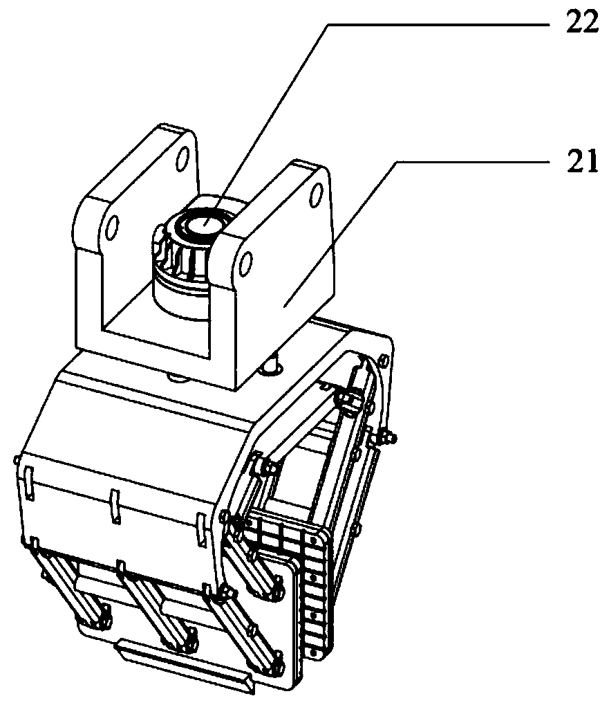 Automatic kerb laying machine based on excavator platform