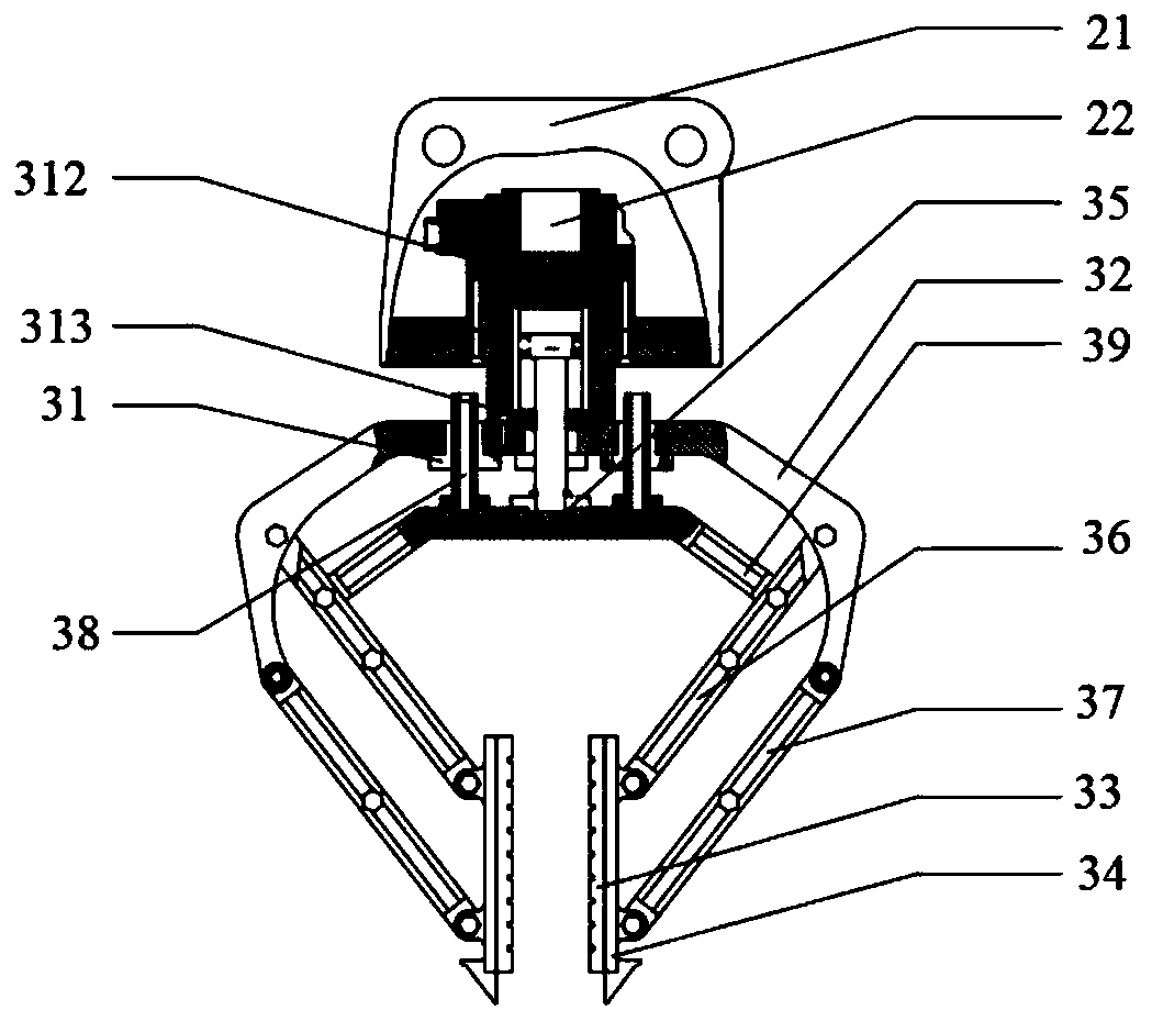 Automatic kerb laying machine based on excavator platform