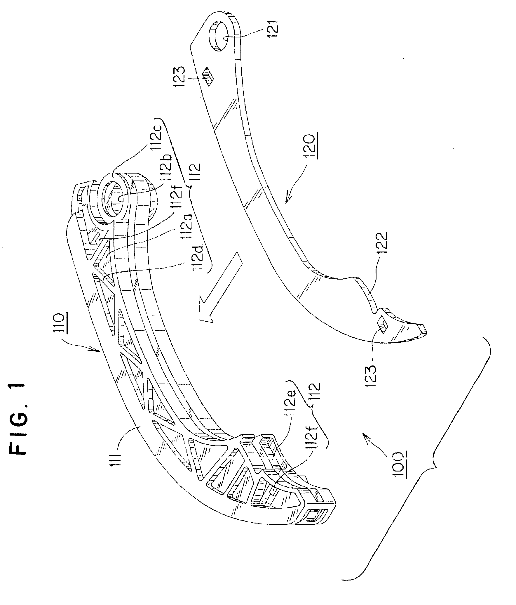 Sliding contact guide for transmitting medium