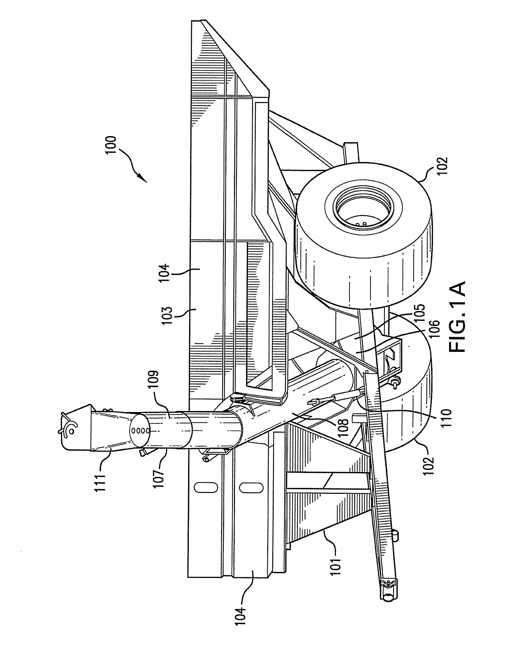 Cart with folding auger having adjustable elevation