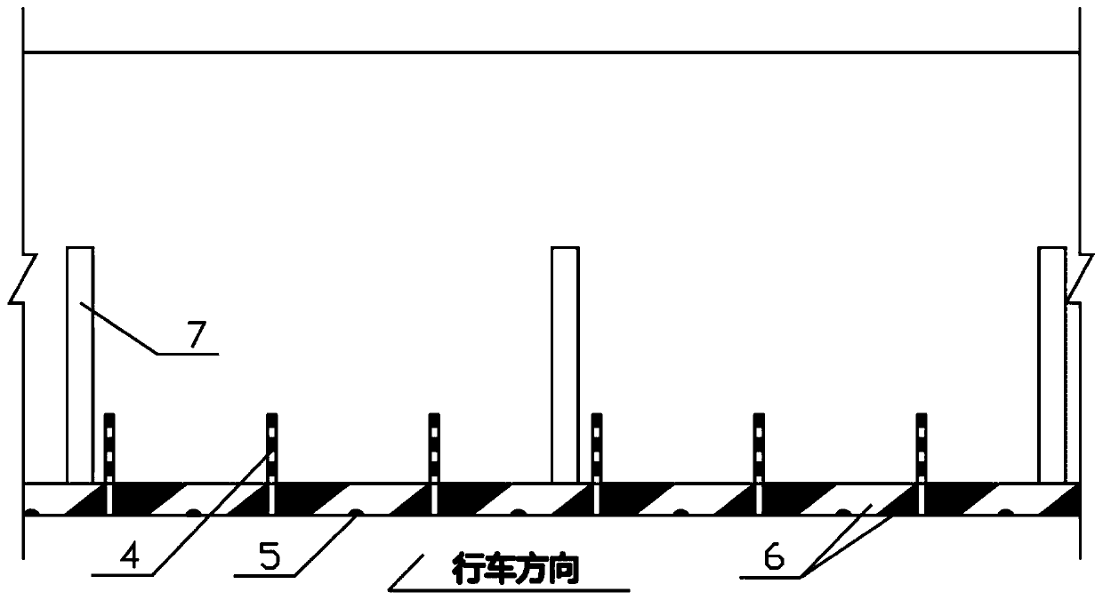 Safe sight distance improvement system for small-radium tunnel bend