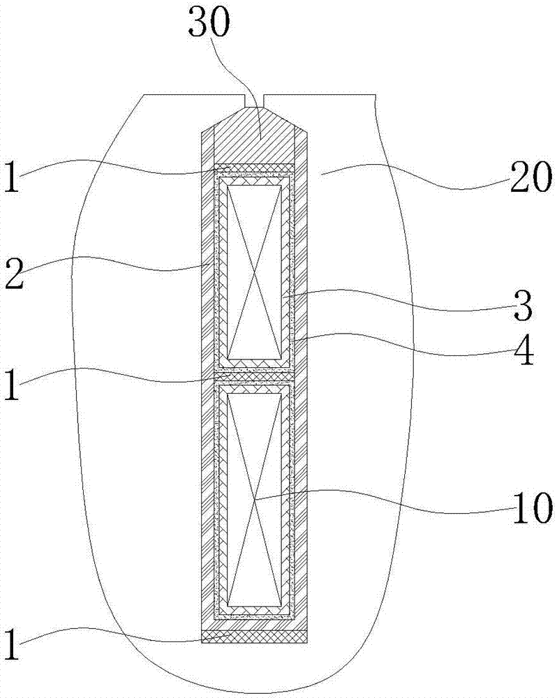 Insulation structure of winding rotor coil