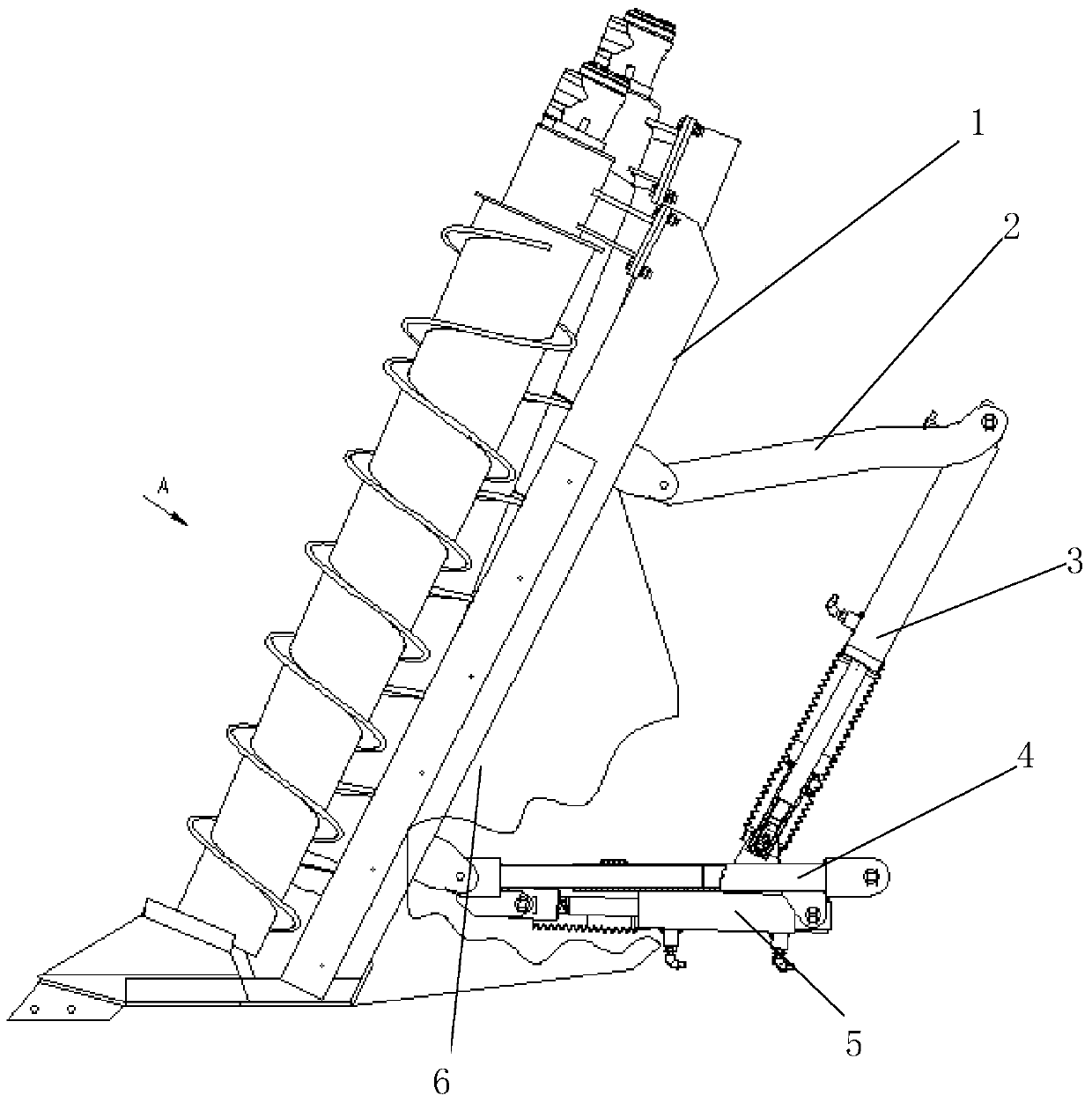 A branch position adjustment mechanism