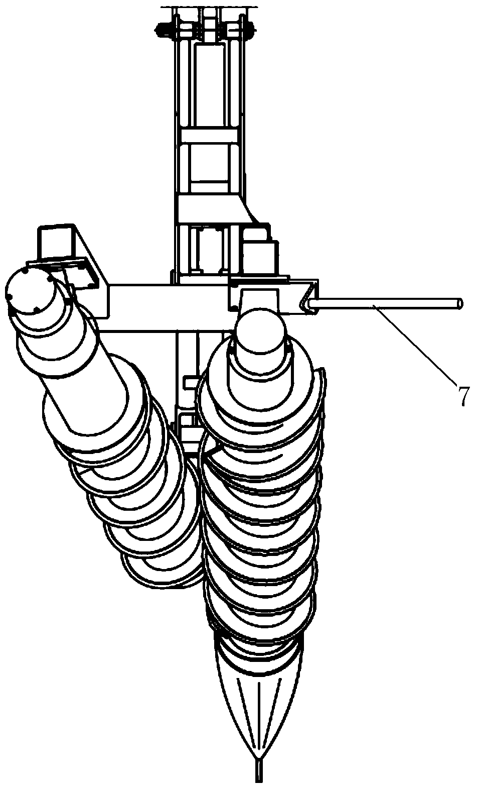 A branch position adjustment mechanism