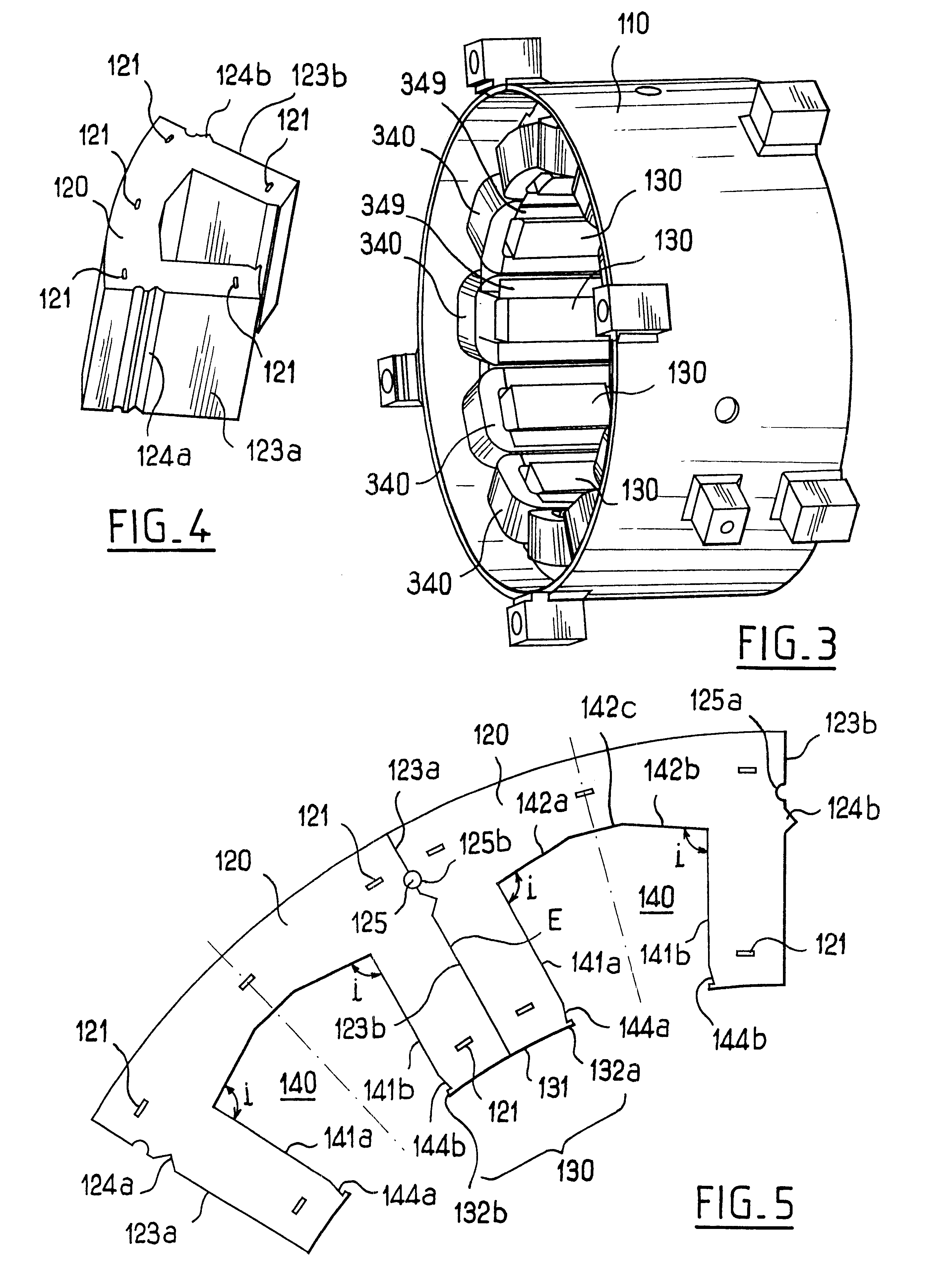 Rotary electric machine stator having individual removable coils