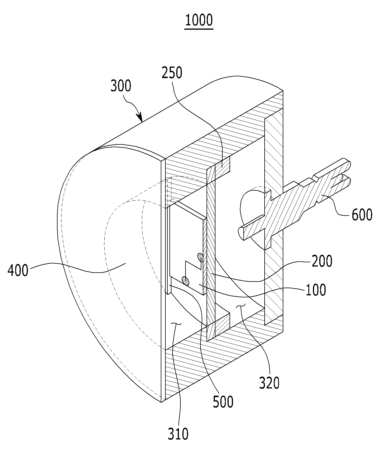 Hydrophone and pressure balancing device for using for hydrophone