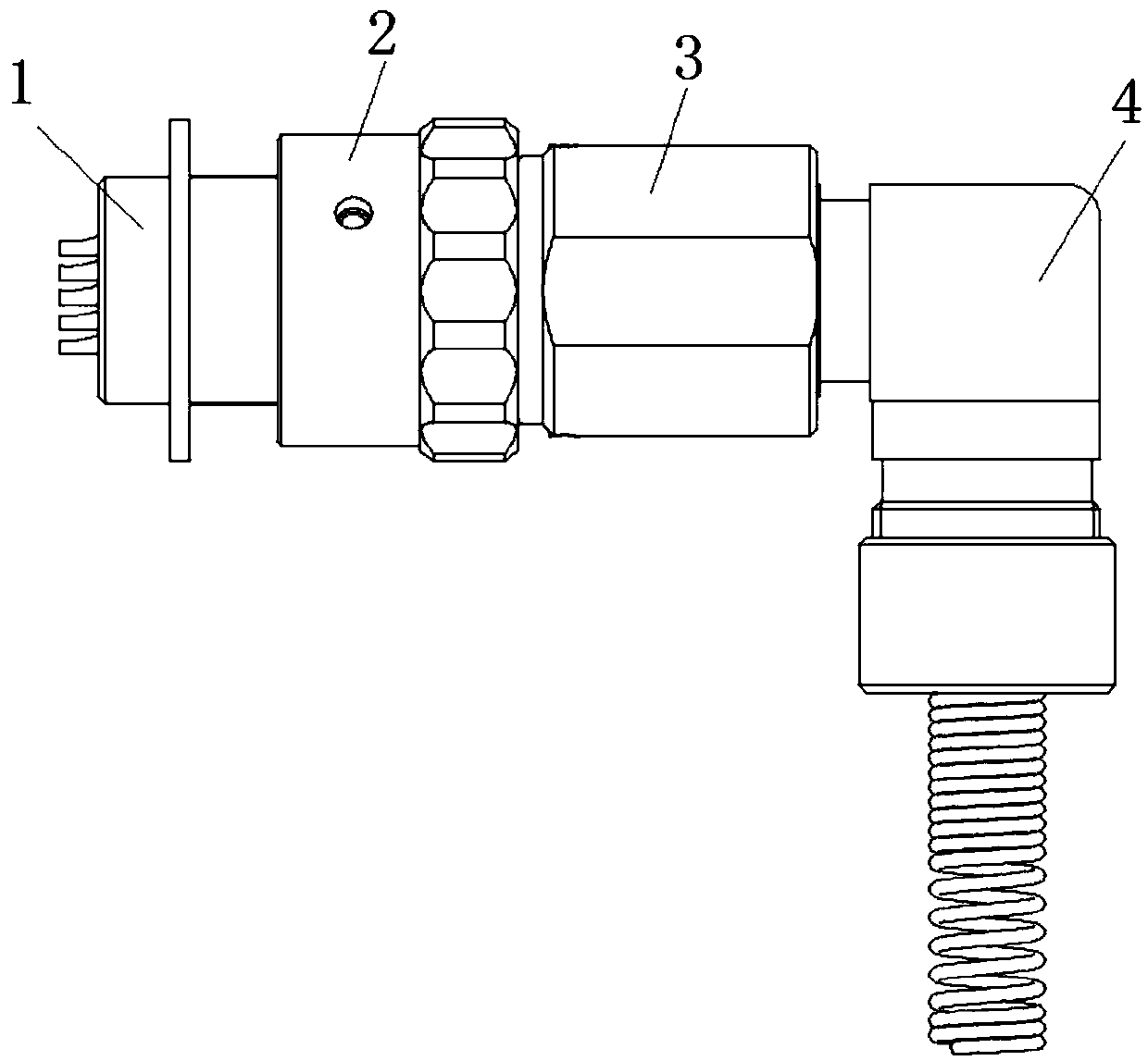 Connector and bending type tail accessory thereof