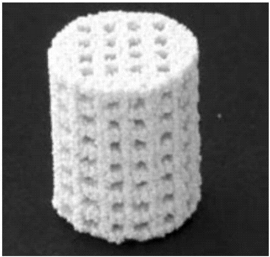 Hydroxyapatite-based bone tissue engineering bracket and powder 3D printing method thereof