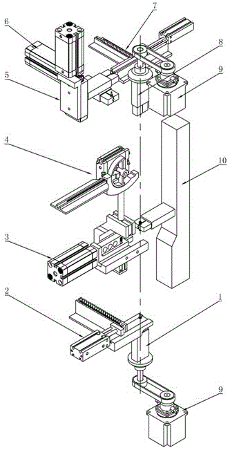 Automatic assembling device for flexible shaft
