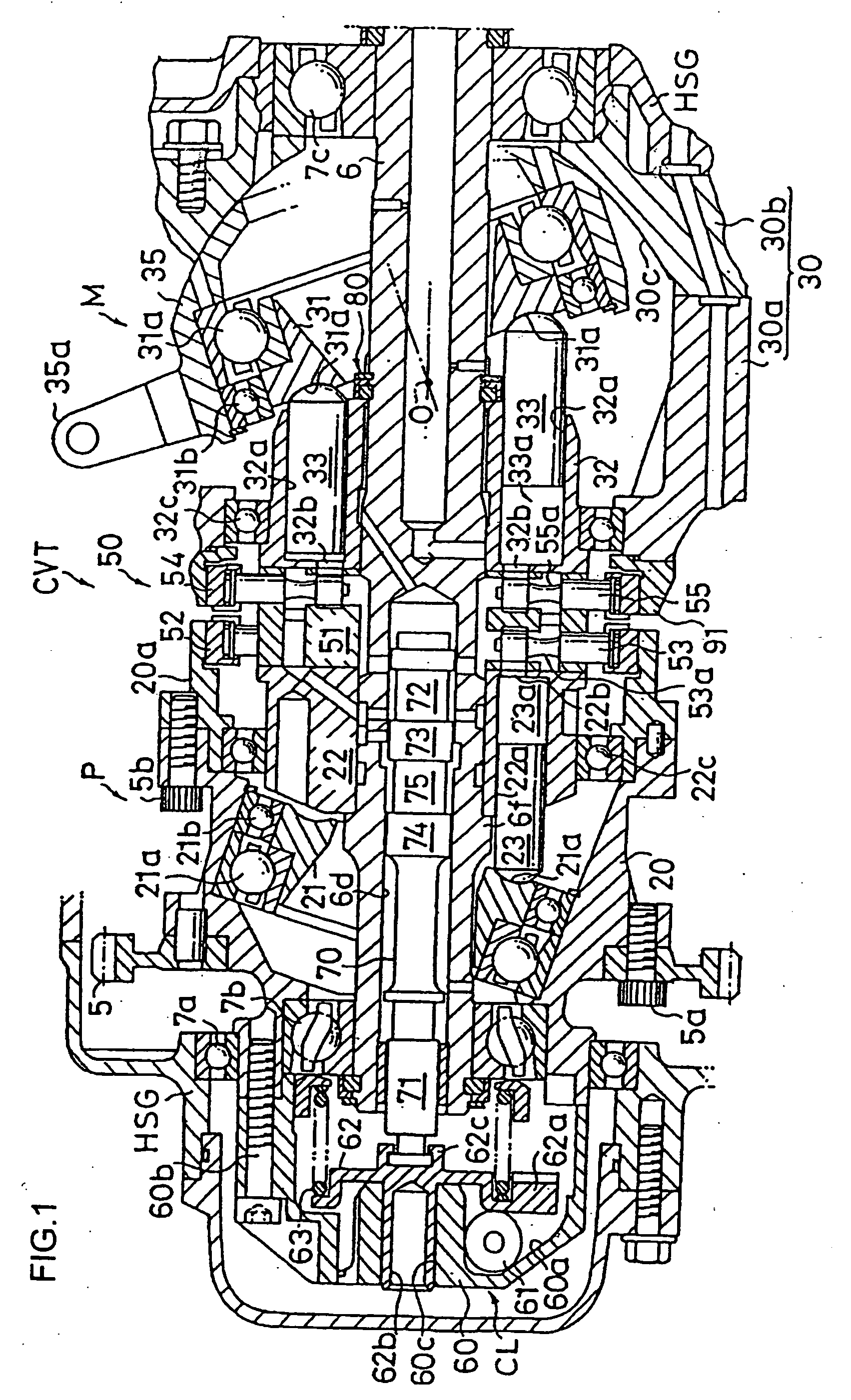 Clutch device for a hydrostatic continously variable transmission