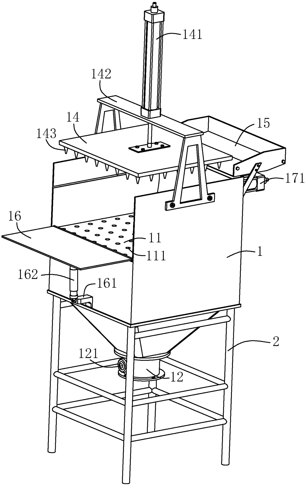 Household garbage pretreatment device