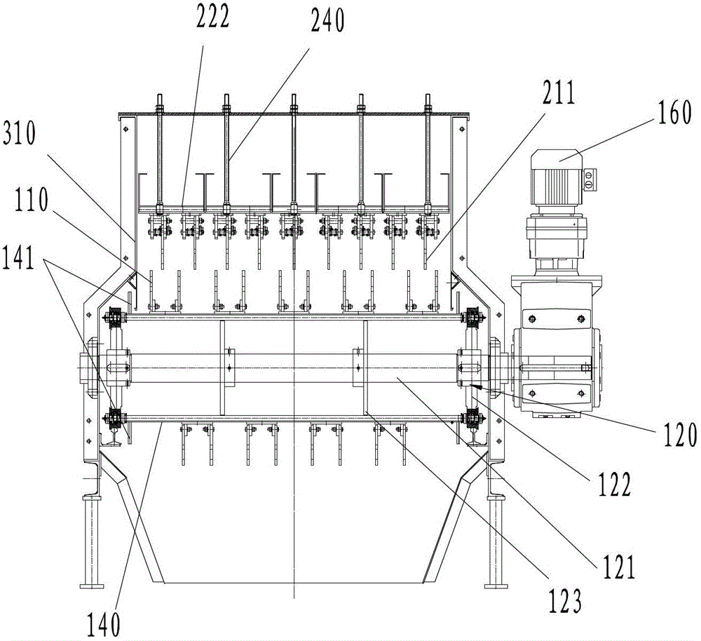 Bag breaking machine