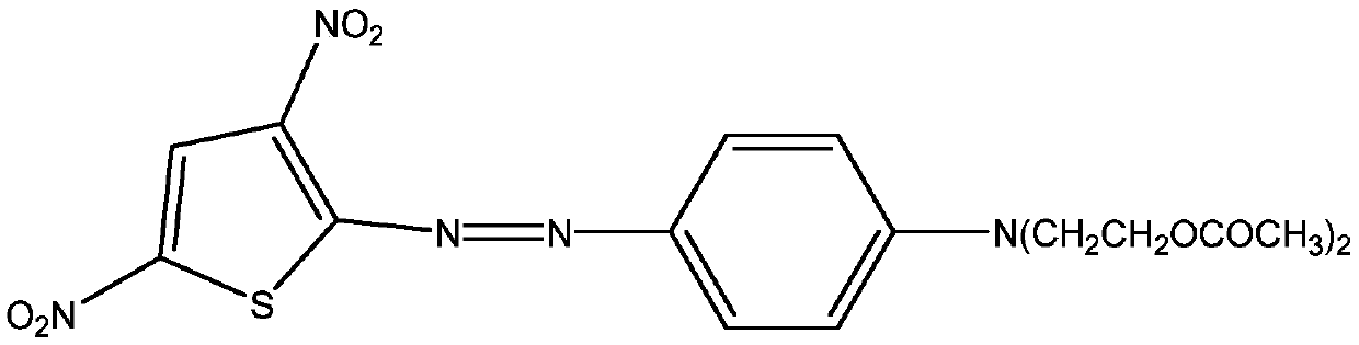 Disperse blue dye and use thereof