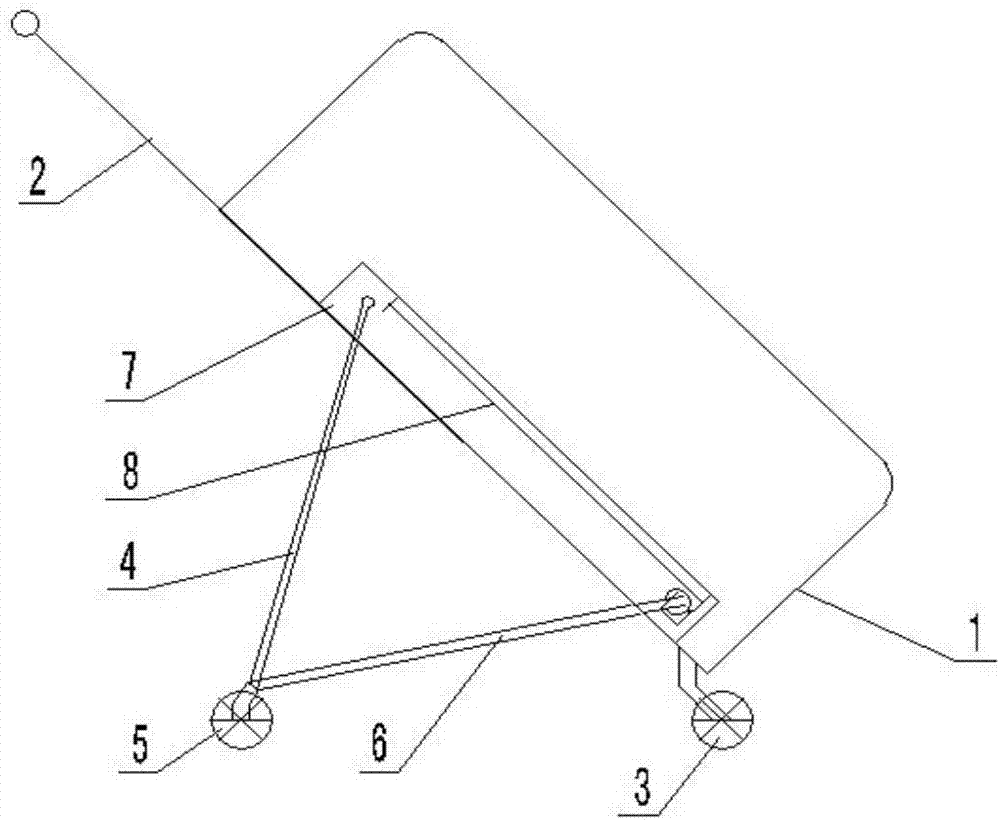 Portable dragging luggage box