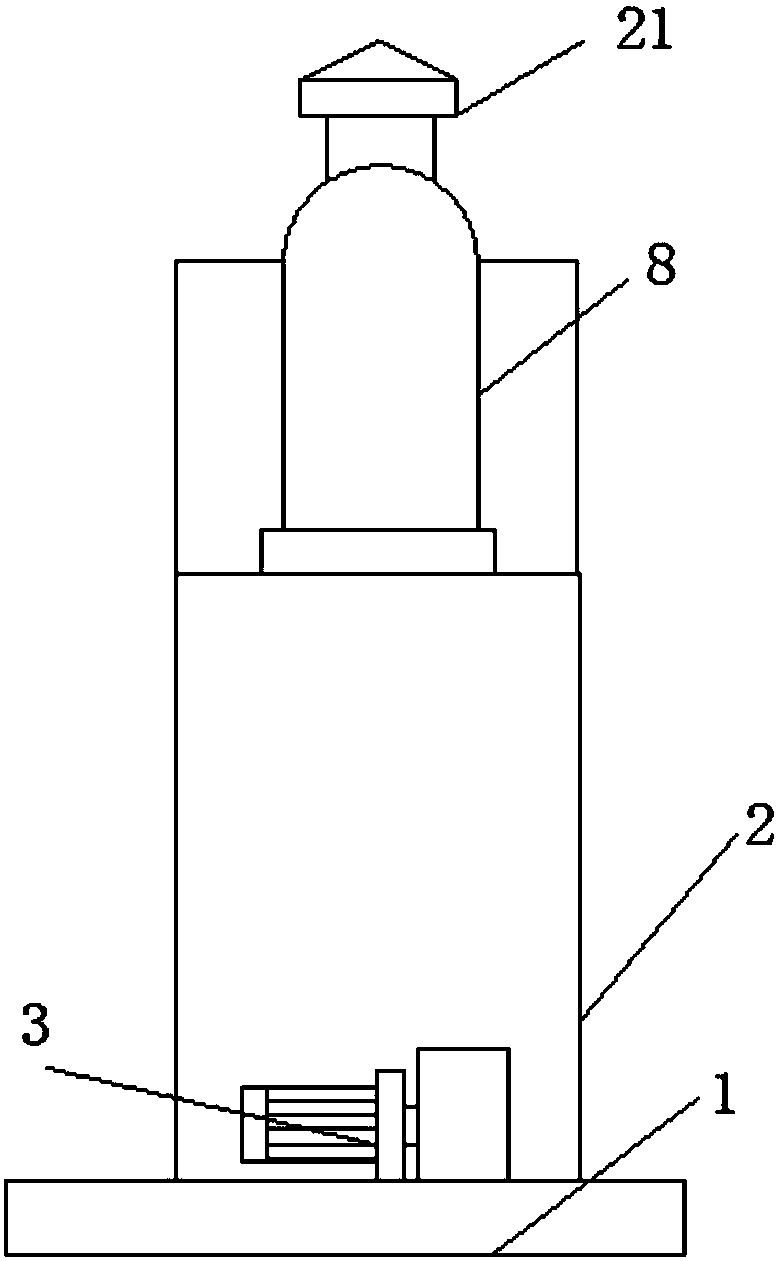 Chemical plant waste gas treatment apparatus