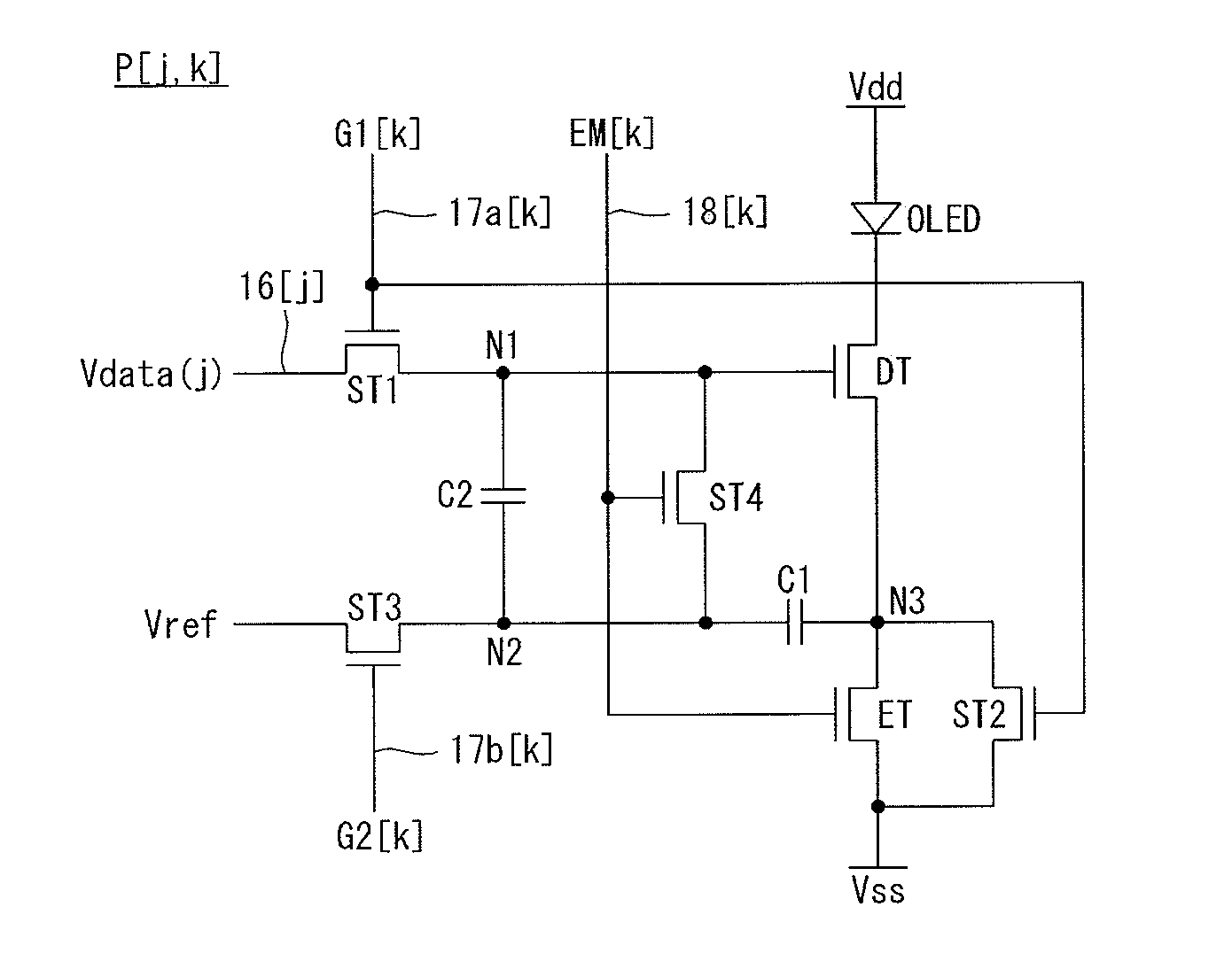 Organic light emitting diode display and stereoscopic image display using the same