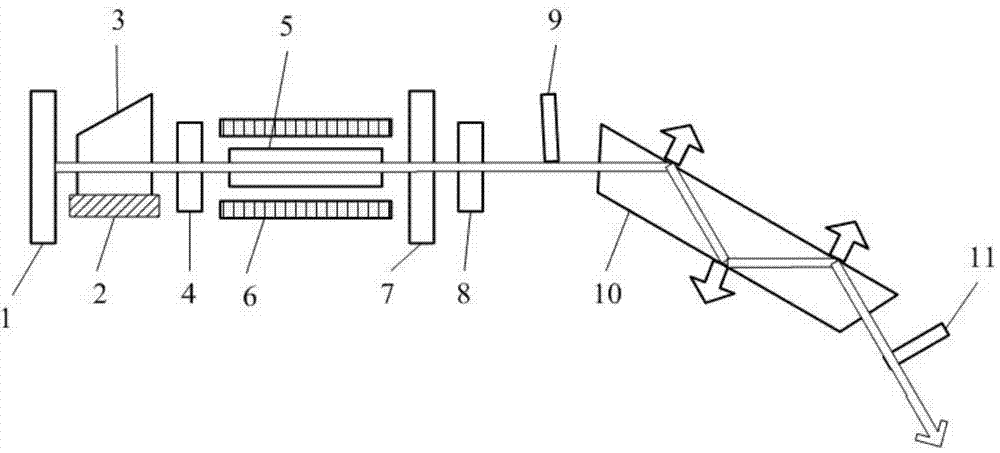 Multipoint vertical surface emitting terahertz parametric oscillator and application thereof