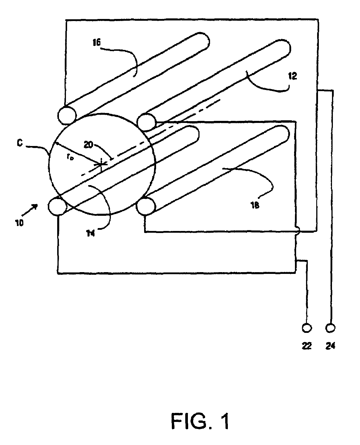 Method and apparatus for providing two-dimensional substantially quadrupole fields having selected hexapole components
