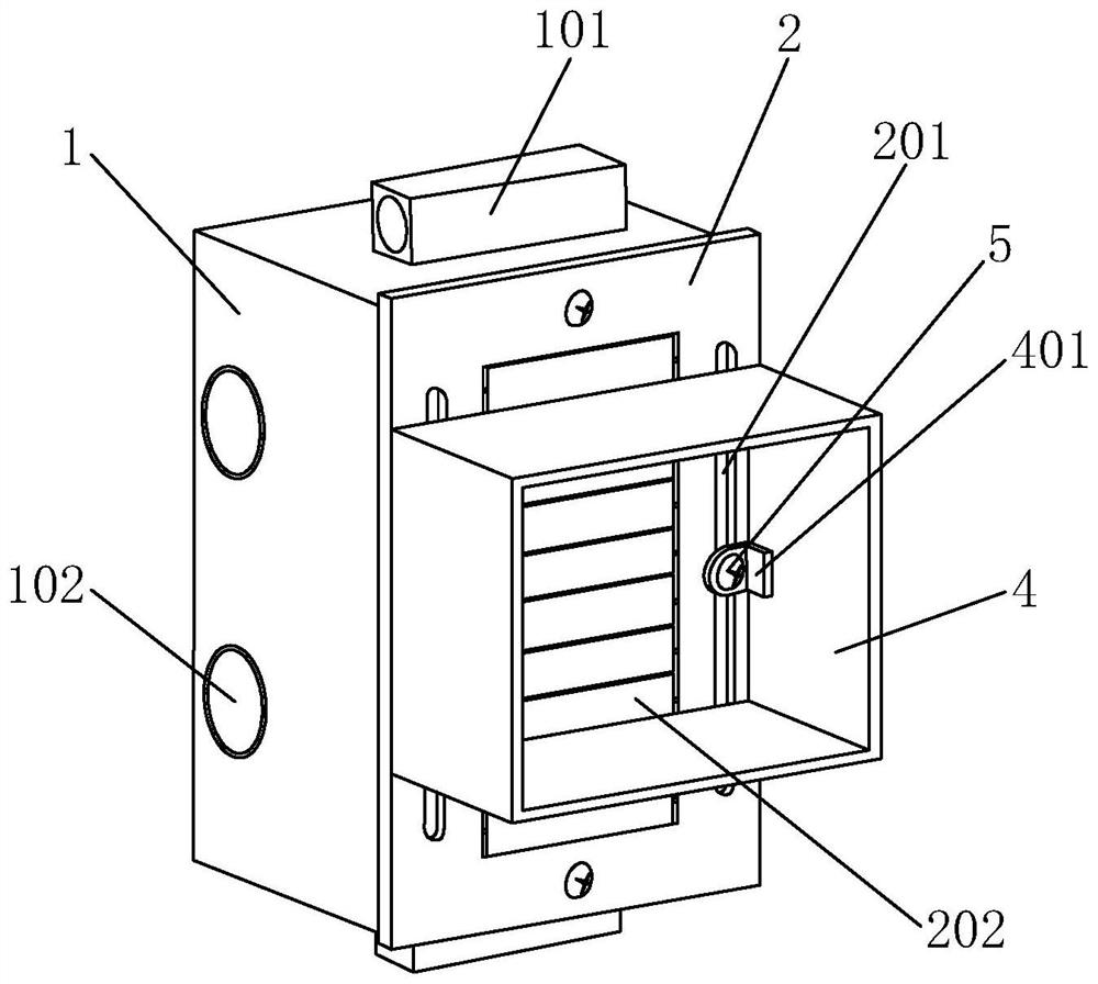 Adjustable electrical embedded box and installation and use method thereof