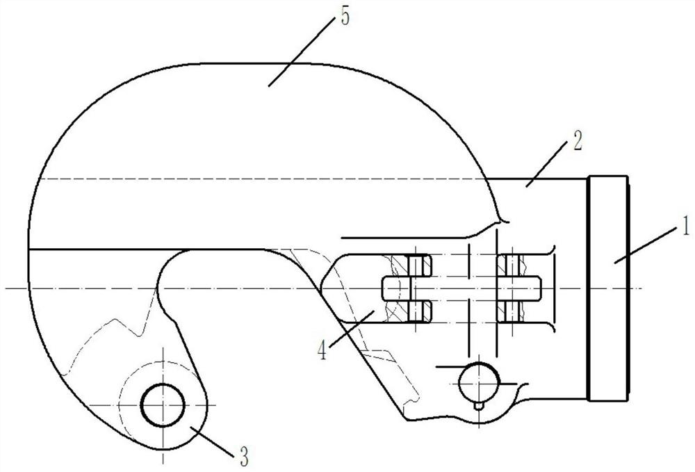 Casting method of hook body for rotary hook of ultra-deep well petroleum drilling machine lifting system