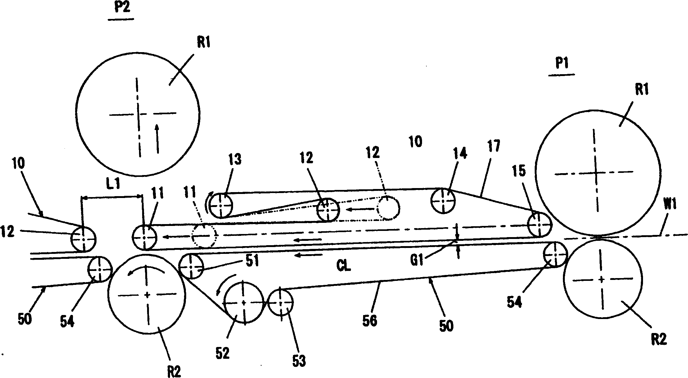 Skip conveyor device of sheet-fed piece printing part