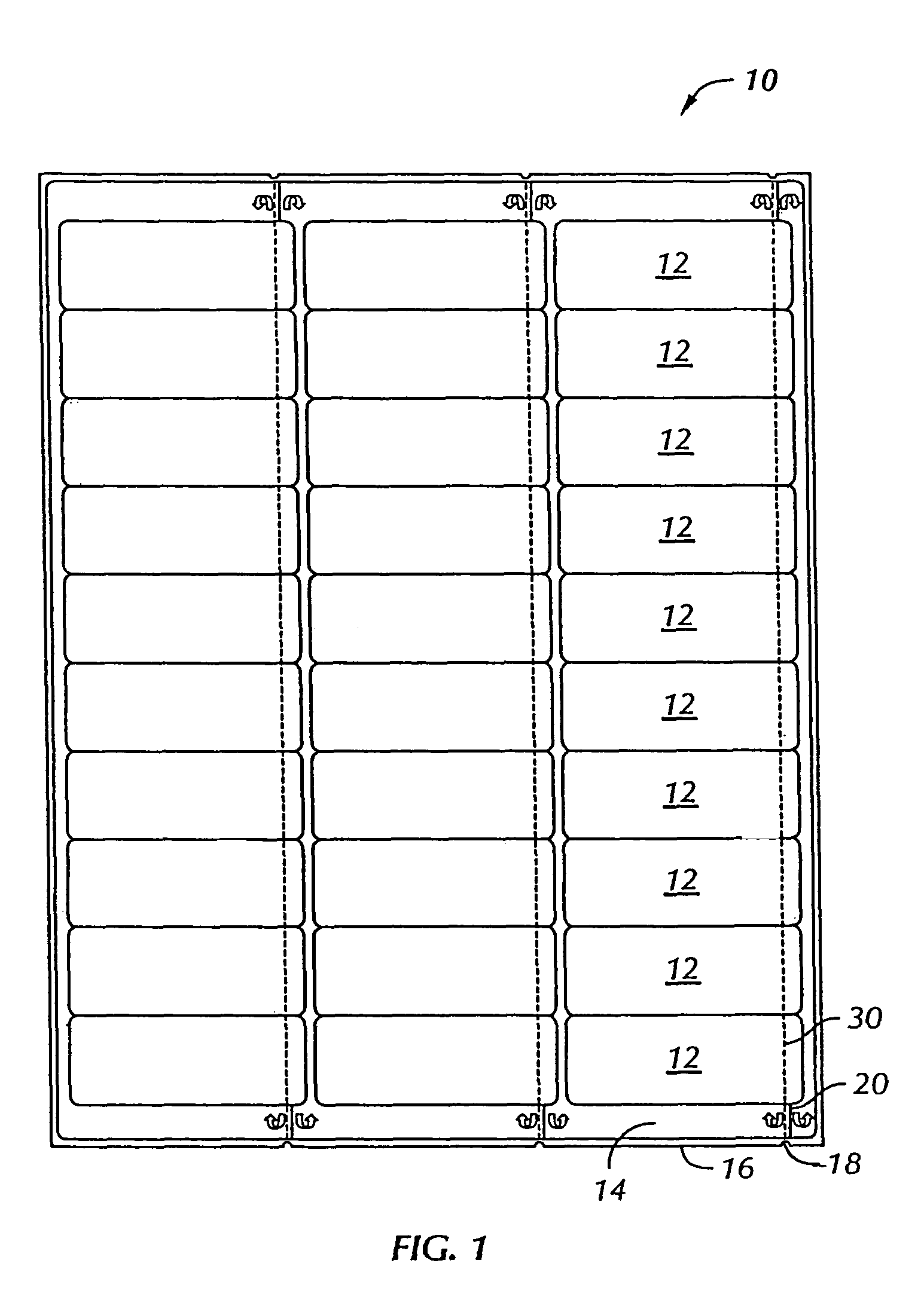 Label sheet design for easy removal of labels