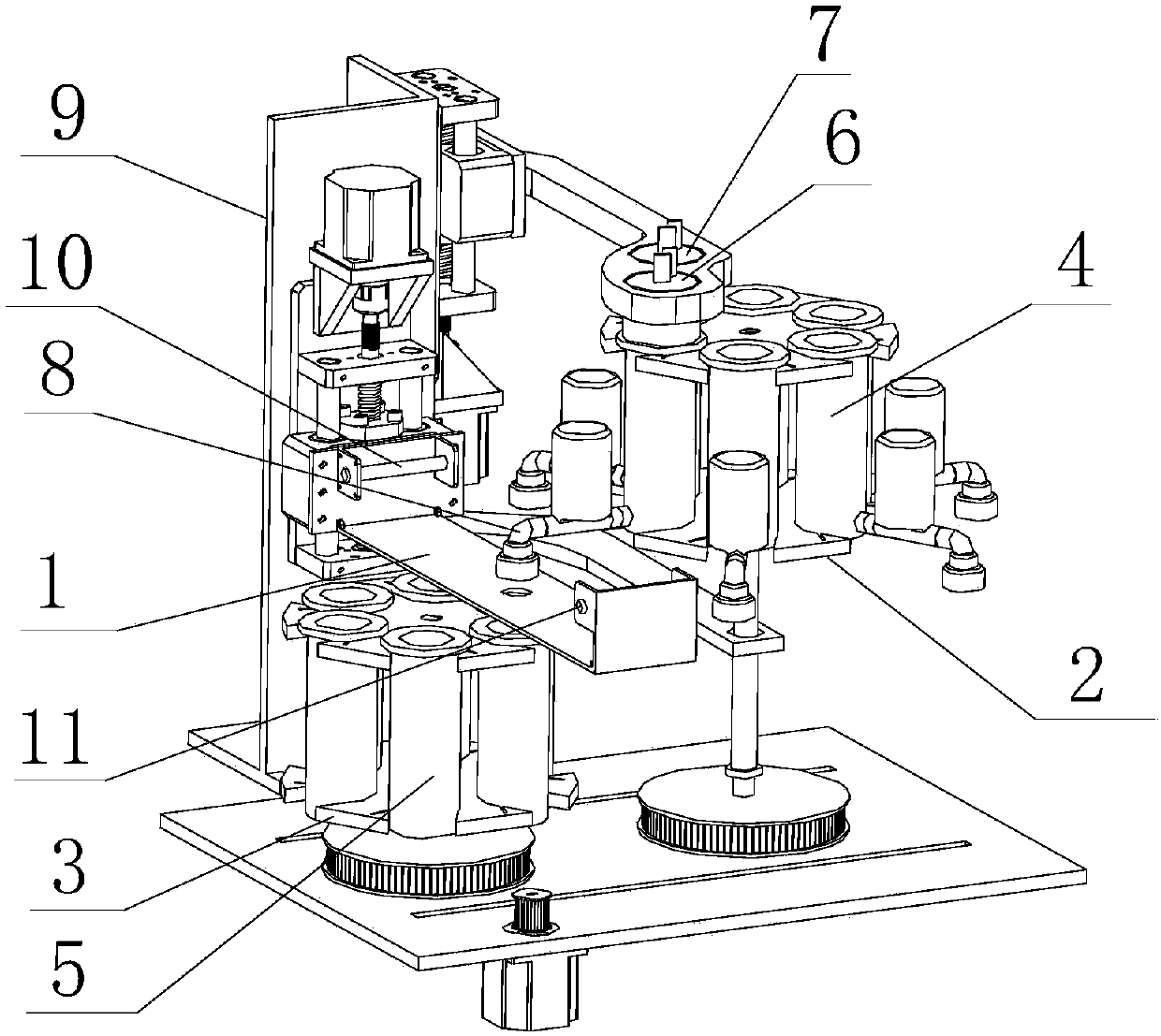 High-efficiency automatic soil filtering device