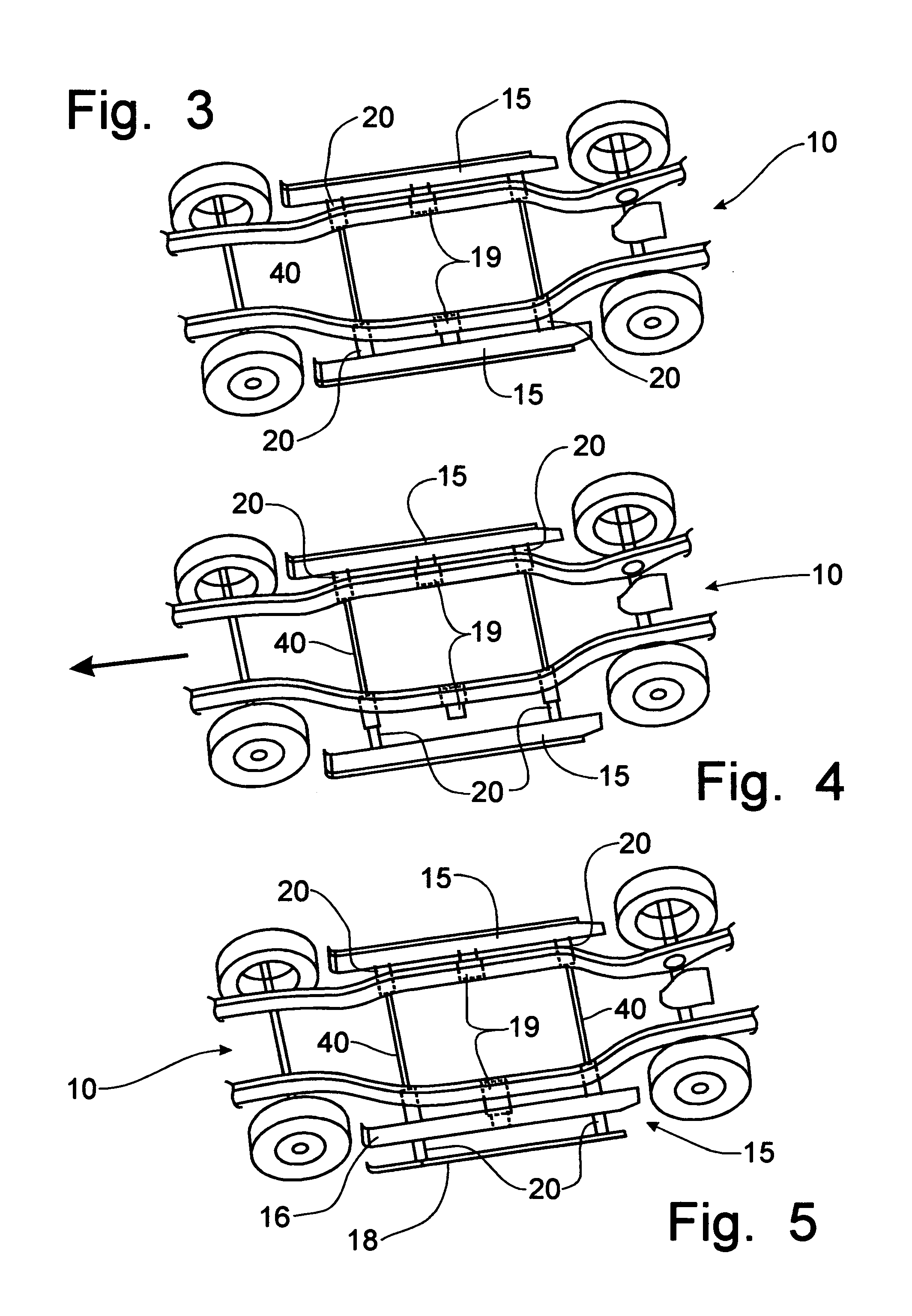 Deployable running board to provide rollover resistance