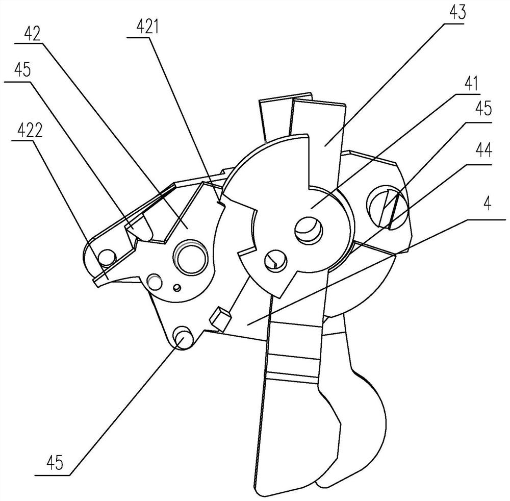 Plug-in circuit breaker with locking structure