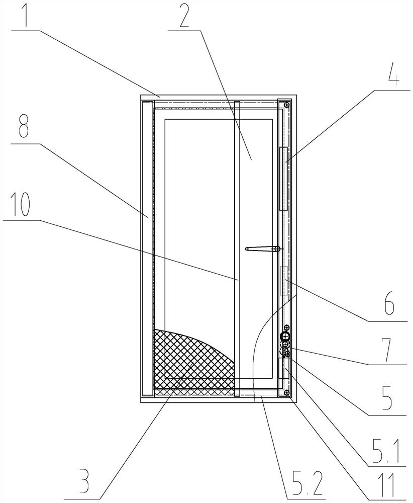 Sliding window with invisible screen window