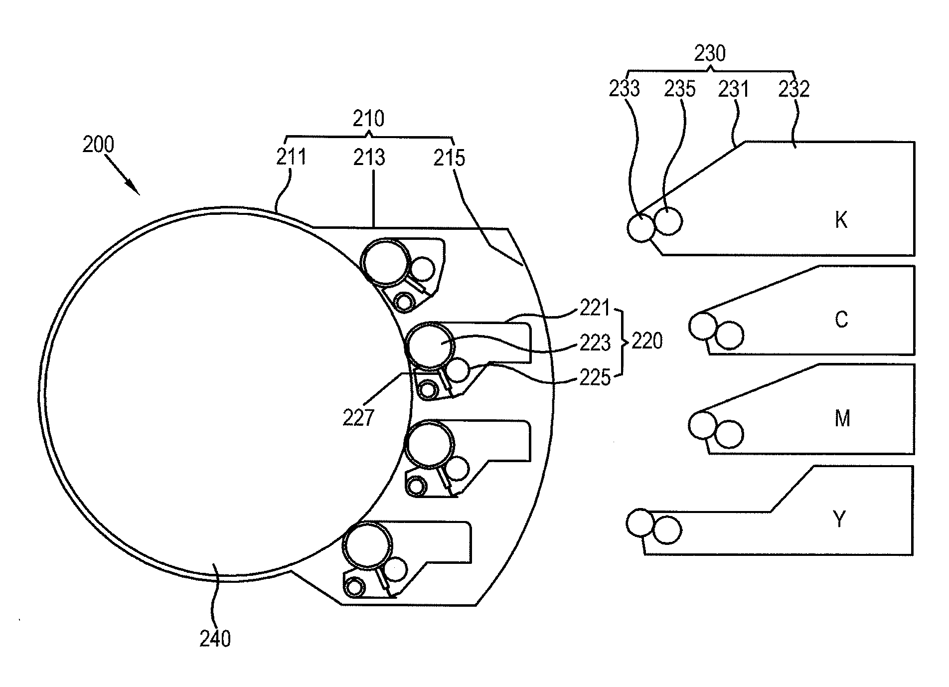 Developing-transferring module and image forming apparatus having the same