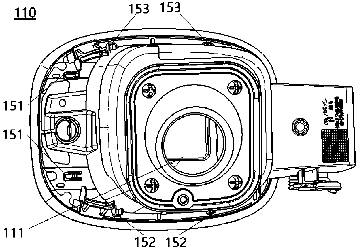 Oil filler box assembly for vehicle and vehicle