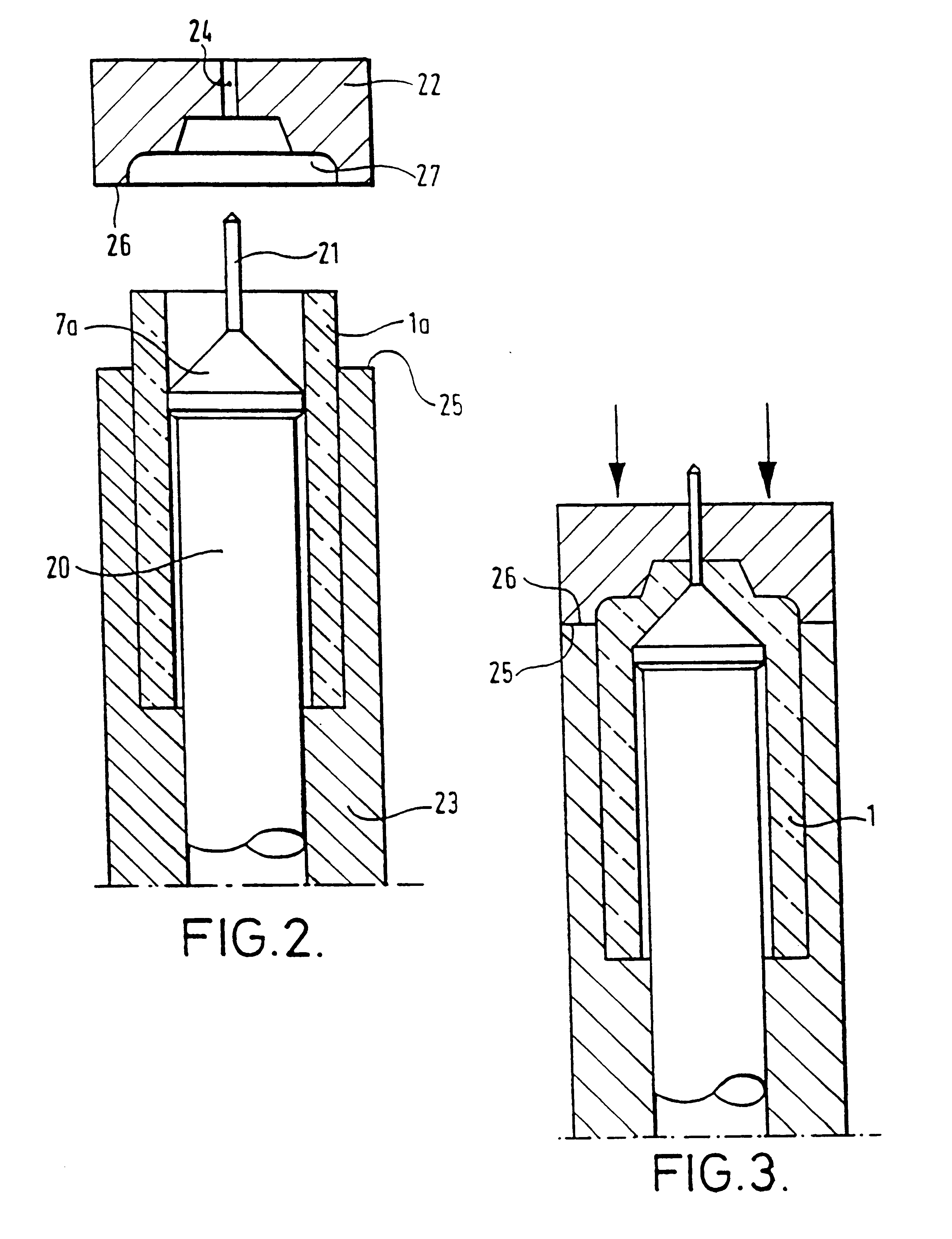 Method and apparatus for making an article from a formable material