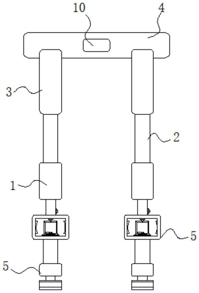 Biped robot and leg damping and energy recovery device thereof