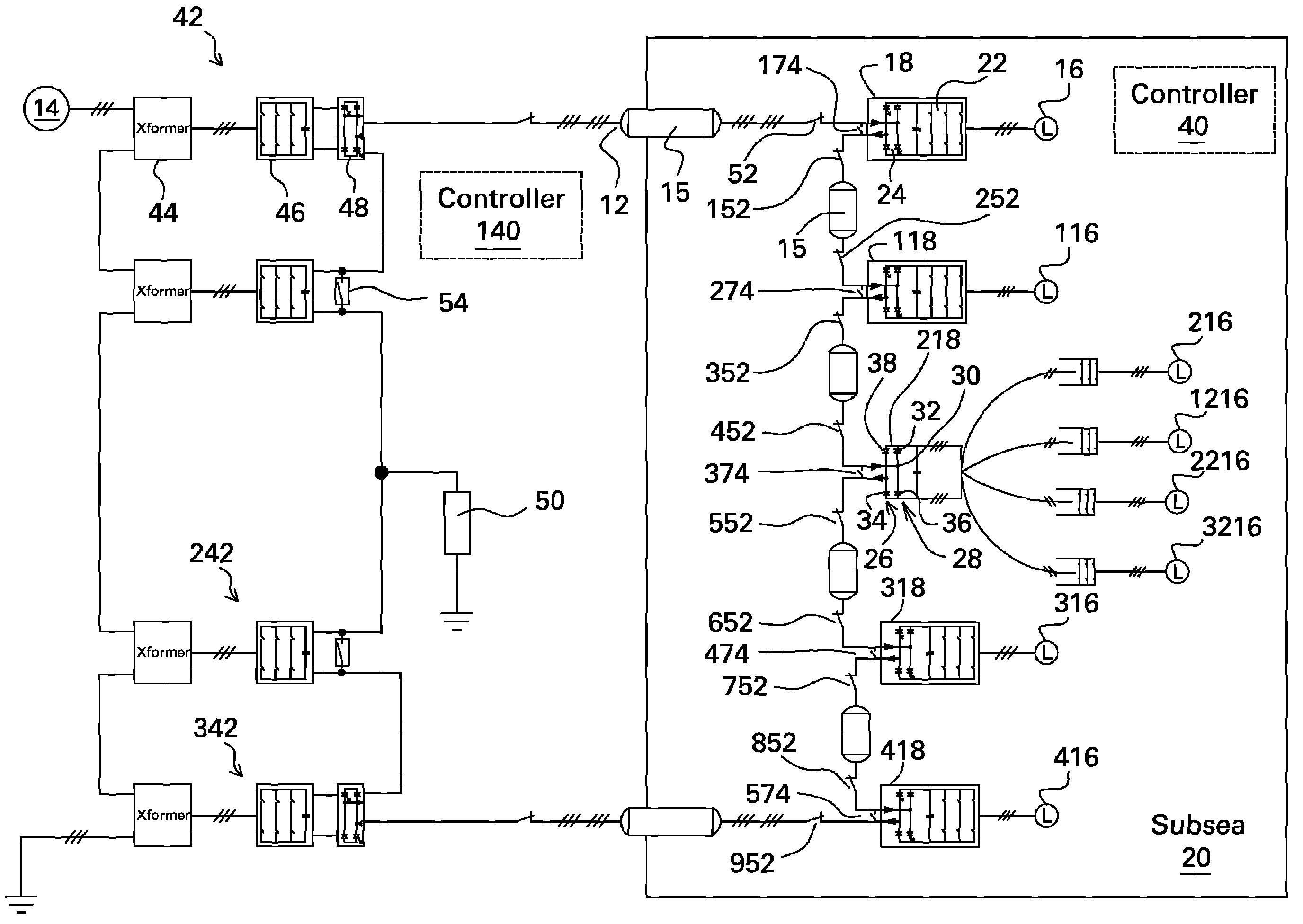 Direct current power transmission and distribution system