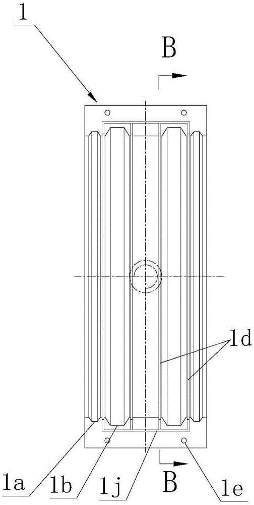 Seal joint used for connecting bamboo-like prestressing force flat mouth plastic pipe with bolts and exhaust pipe