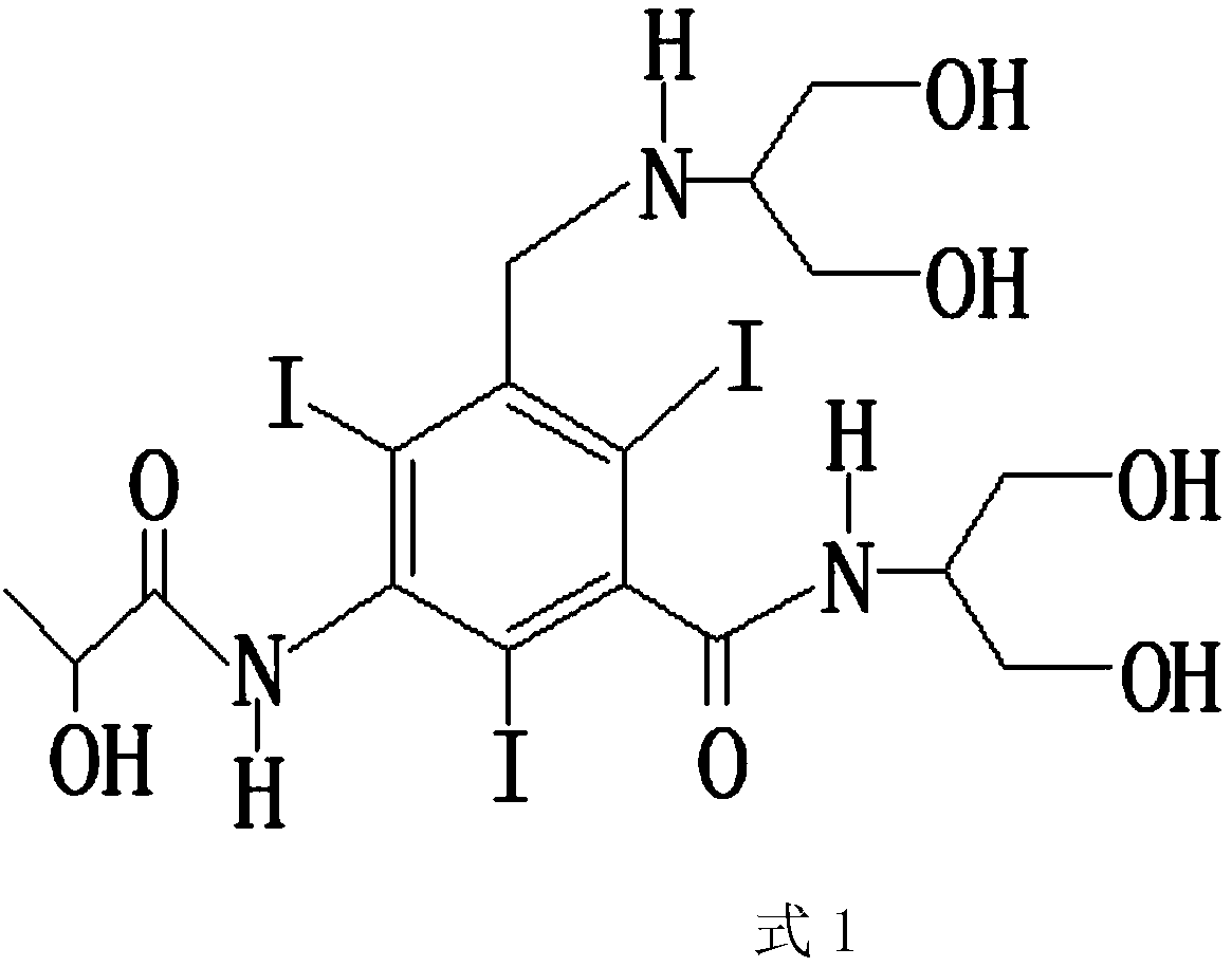 Iopamidol synthesis and preparation of iopamidol synthesis intermediate