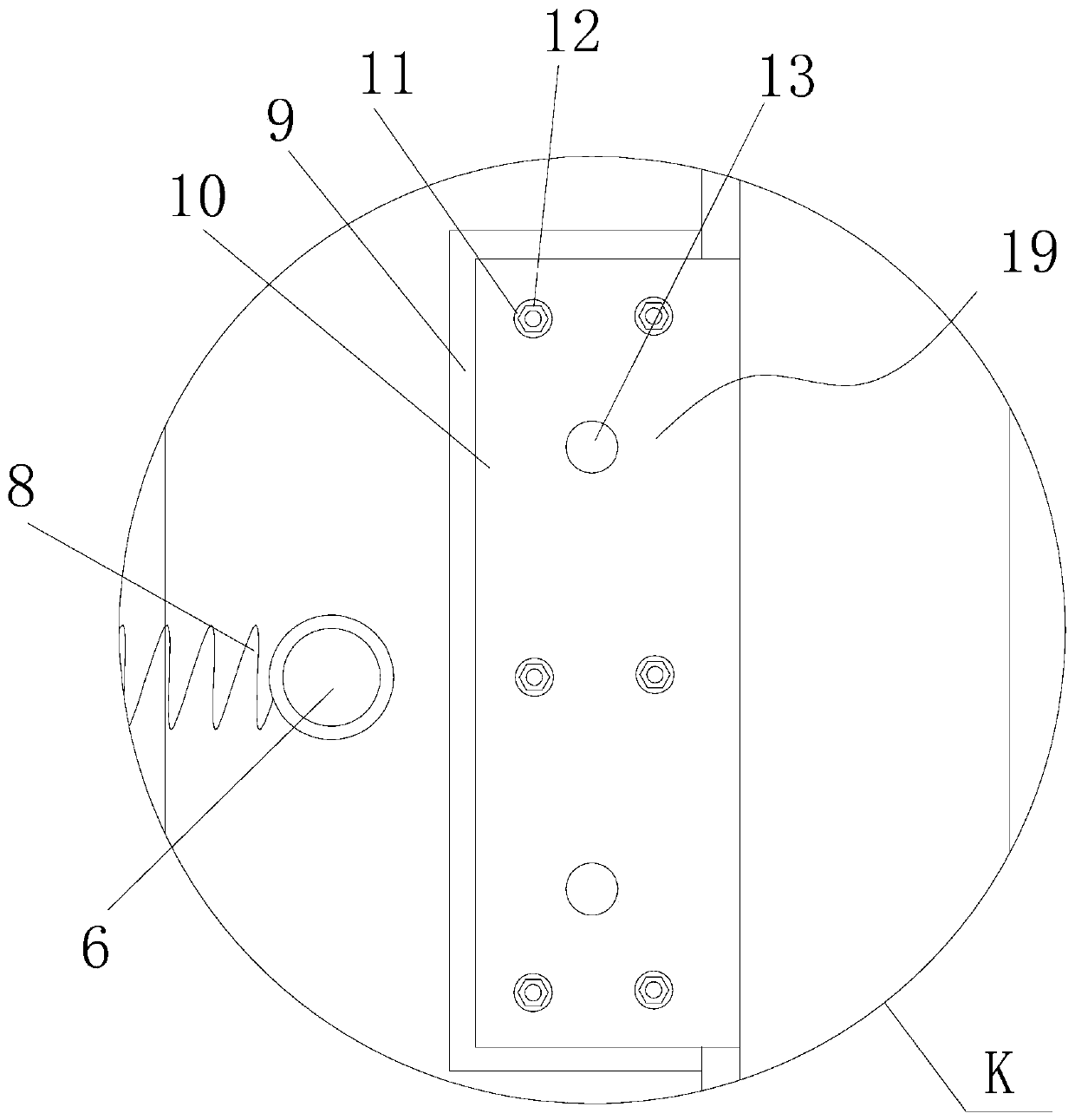 Structure for pressing buckle