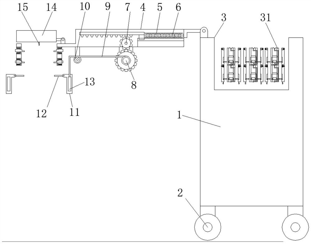 Portable water level measuring device for water conservancy project reservoir management