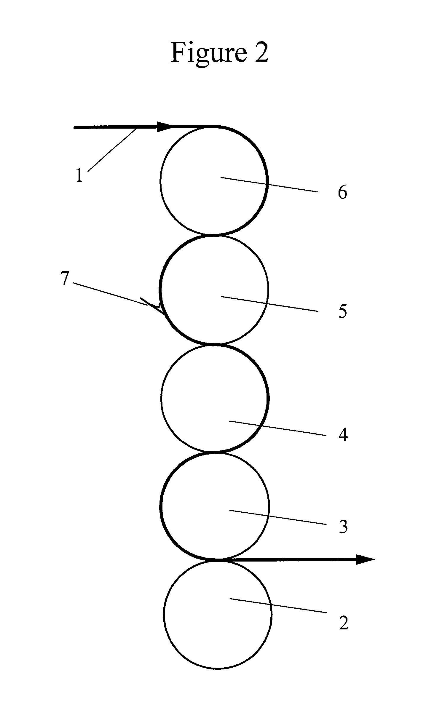 Method for smoothening a paper web before coating