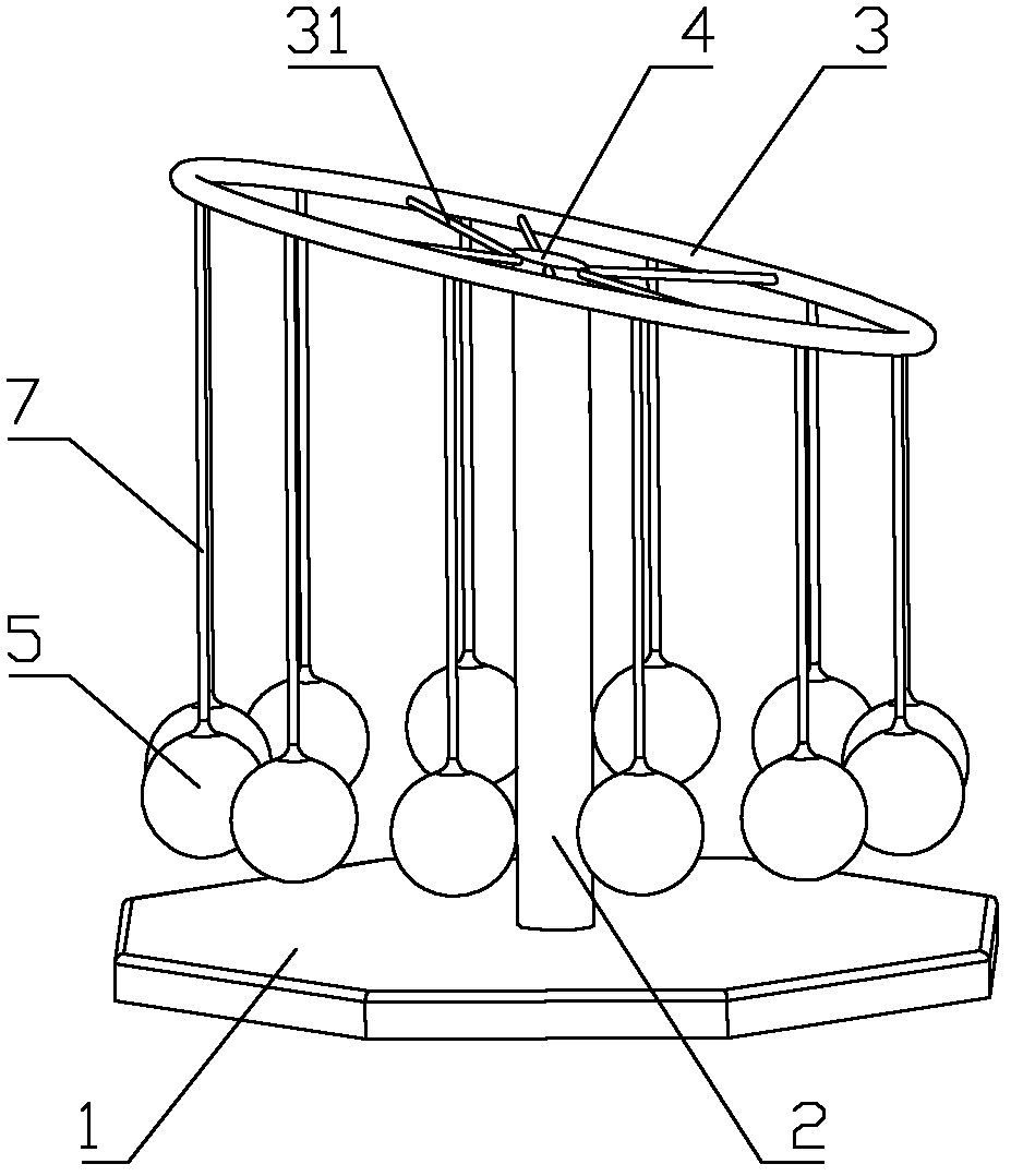 Inclined coconut tree swim tool